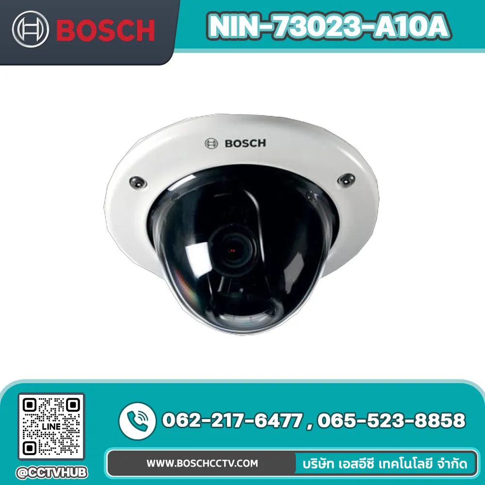กล้องวงจรปิด BOSCH รุ่น NIN-73023-A10A FLEXIDOME IP starlight 7000 VR 1080p 10-23mm IVA