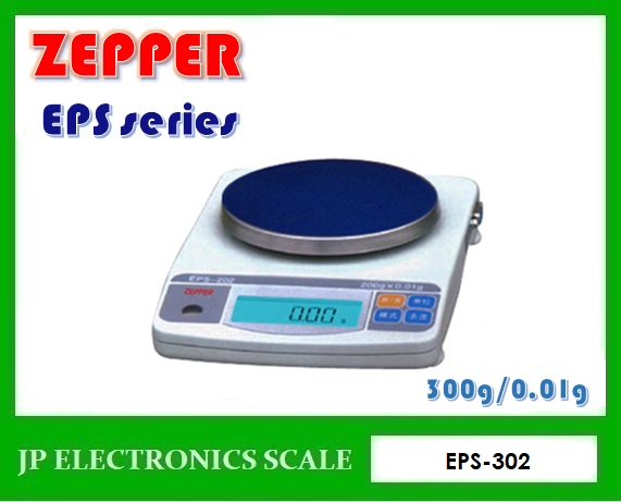 เครื่องชั่งละเอียดสูง300g เครื่องชั่งละเอียด300g เครื่องชั่งคุณภาพสูง300กรัม เครื่องชั่งน้ำหนัก300กรัม เครื่องชั่งน้ำหนัก300g ตาชั่ง300g กิโลดิจิตอล300กรัม เครื่องชั่ง300g*0.01g ยี่ห้อ ZEPPER รุ่น EPS-302 ขนาดถาดชั่งเส้นผ่าศูนย์กลาง 126 มิลลิเมตร