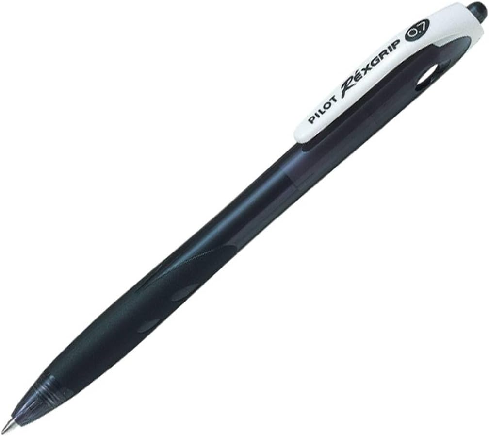 ปากกาลูกลื่น Pilot ของแท้จากญี่ปุ่น PILOT REXGRIP 0.7 สีดำ เขียนง่าย เขียนลื่น จัดถนัดมือ ดีไซน์สวย