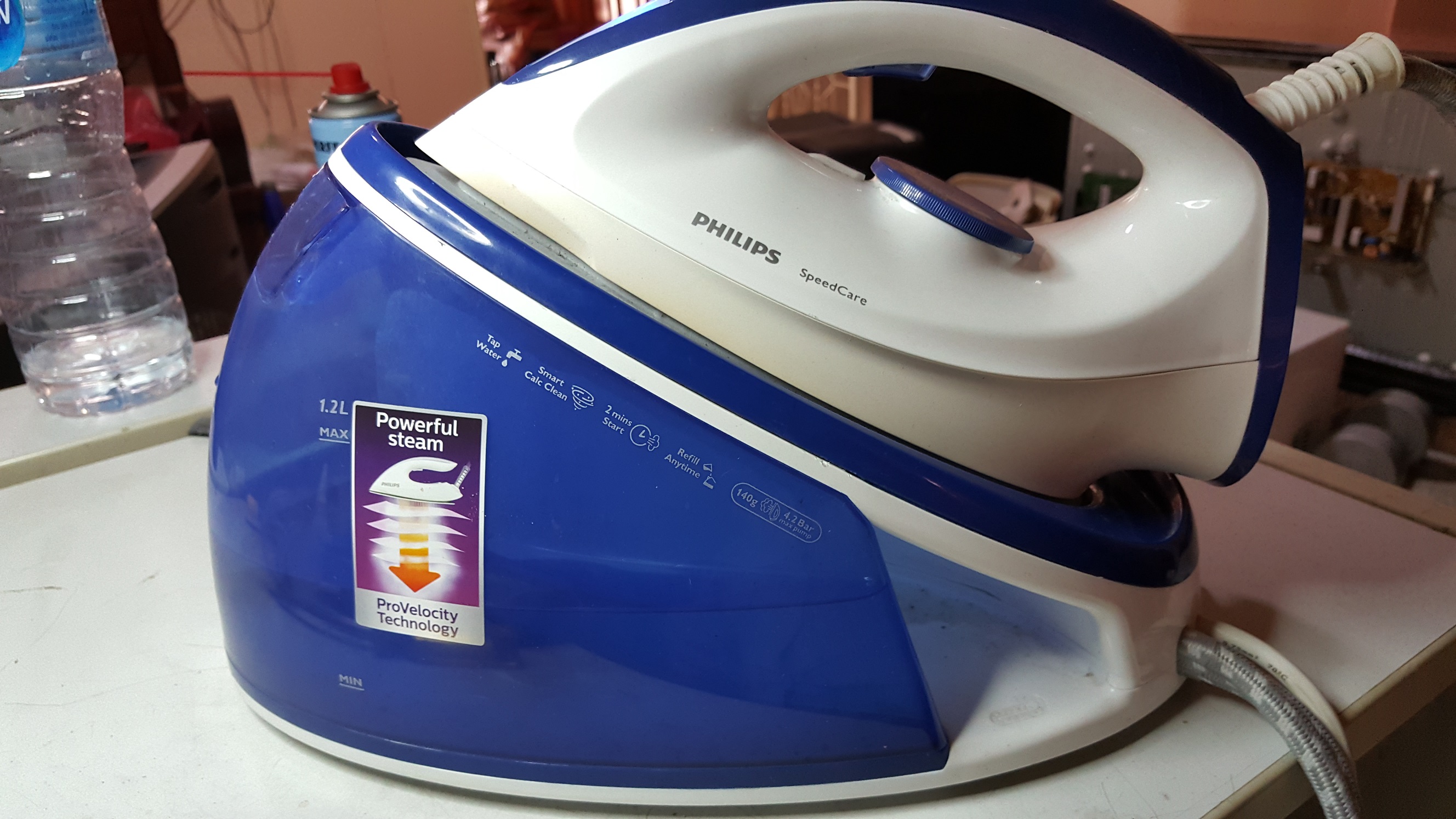 ซ่อมเตารีดไอน้ำ ยี่ห้อ PHILIPS รุ่น GC6733 อาการปรับอุณหภูมิไม่ได้