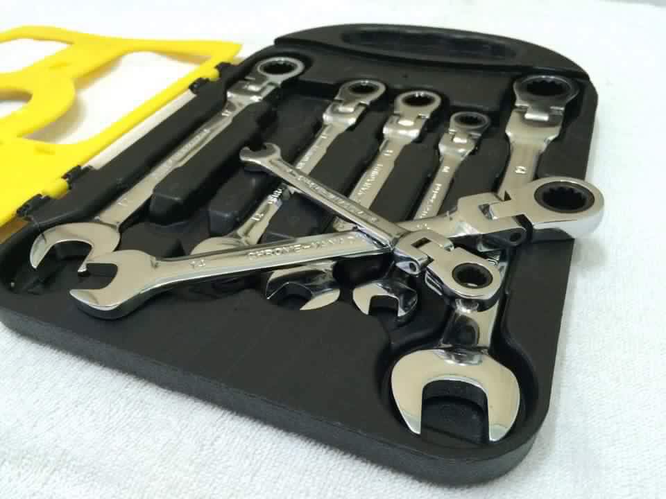 ประแจแหวนข้างฟรีพับได้ 7ตัว/ชุด