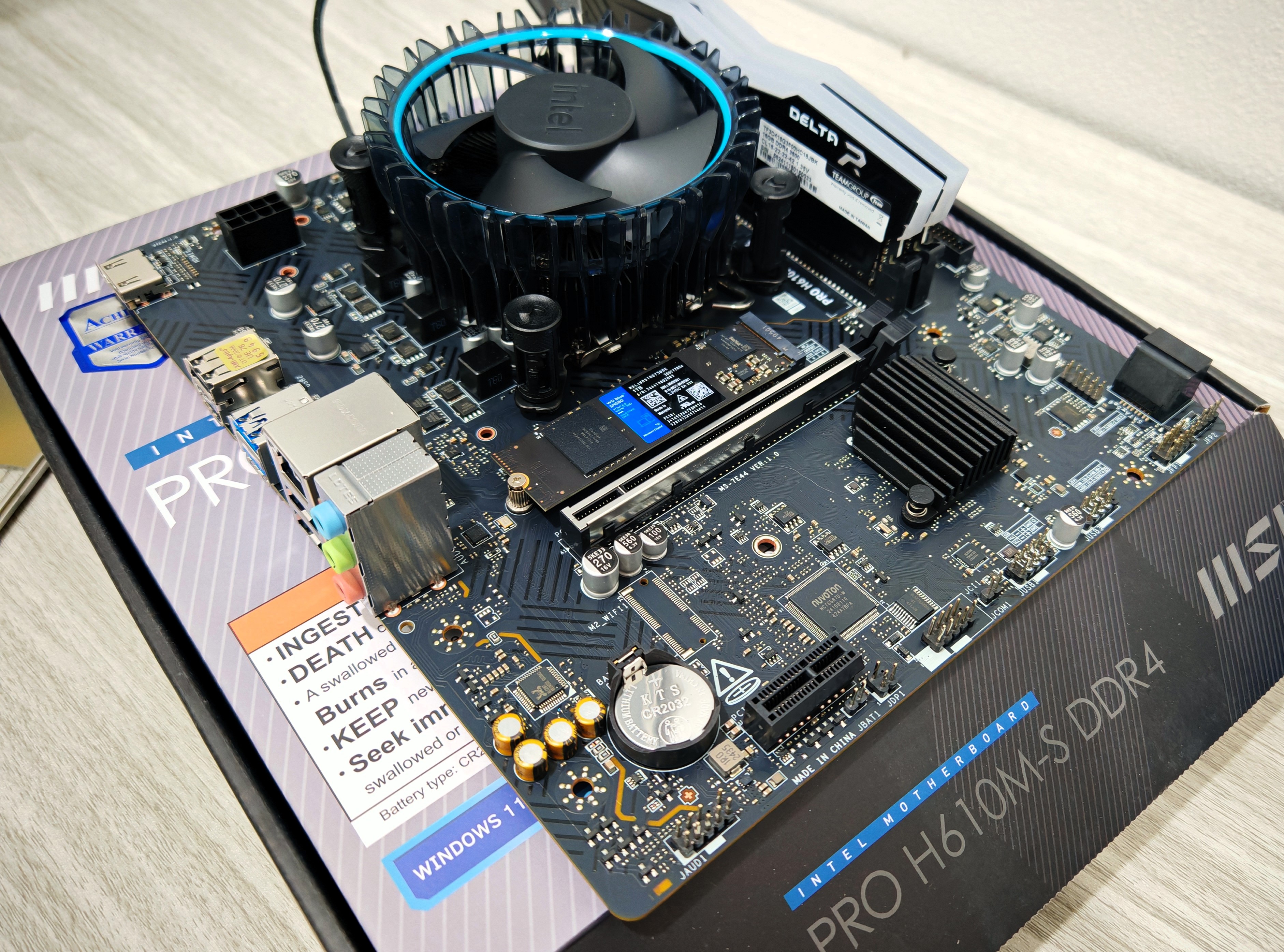 เซ็ตมัดรวม บอร์ด H610M + i5 12400F + DDR4 32GB + M.2 1TB