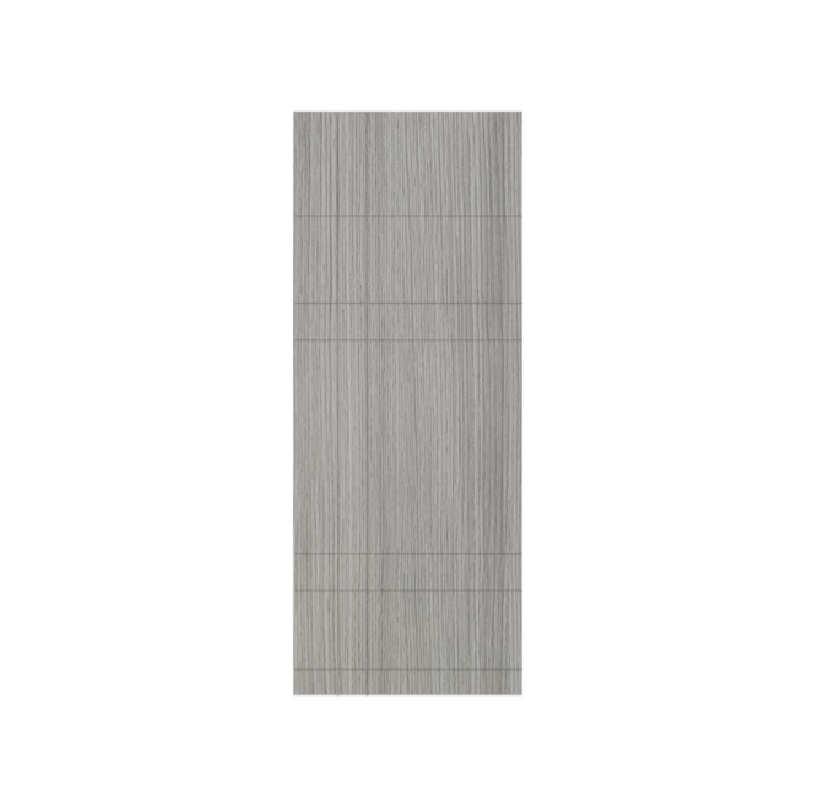 HOLZTUR ประตูปิดผิวพีวีซี บานทึบทำร่อง PVC-P24-3 80x200ซม. GRAY OAK