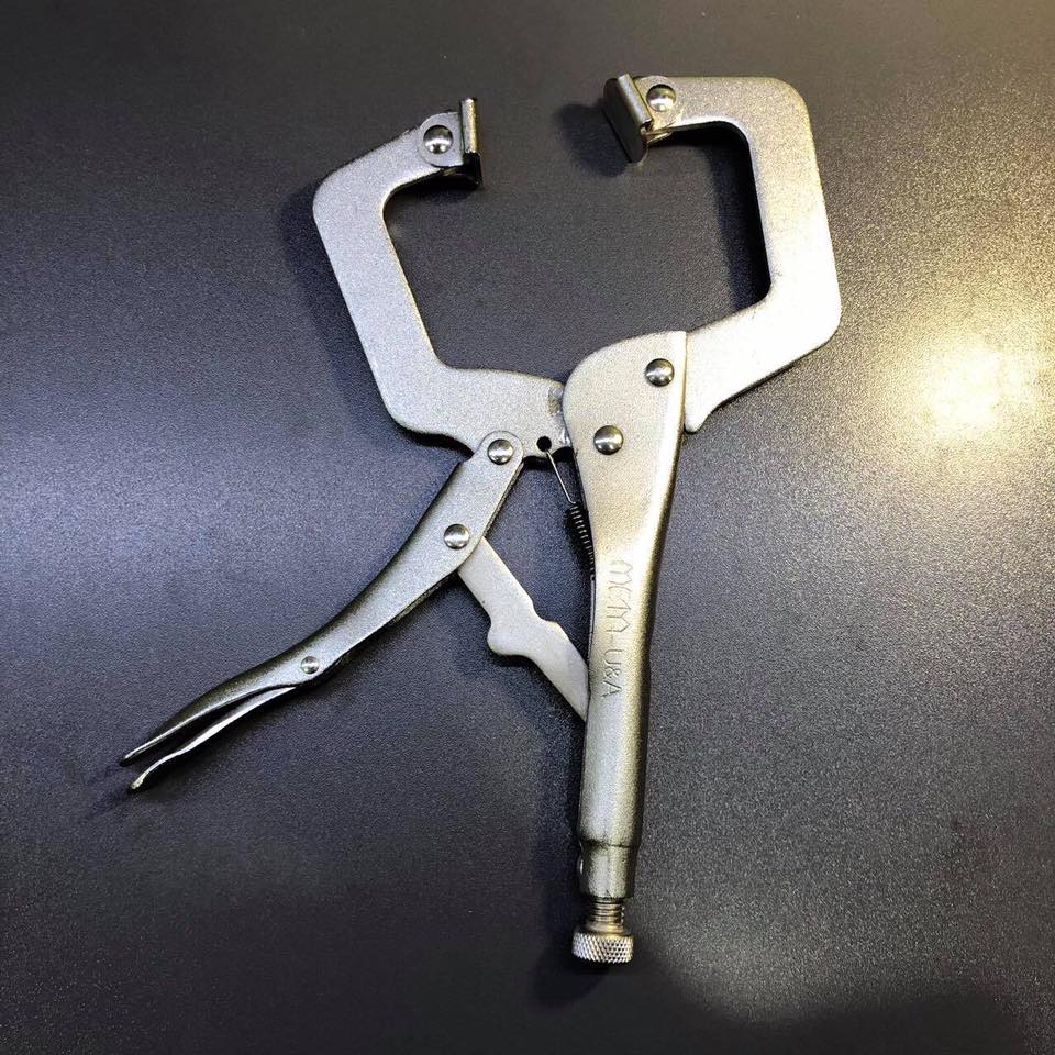 คีมล็อคตัว C ปากขยับได้ 11" ยี่ห้อ META