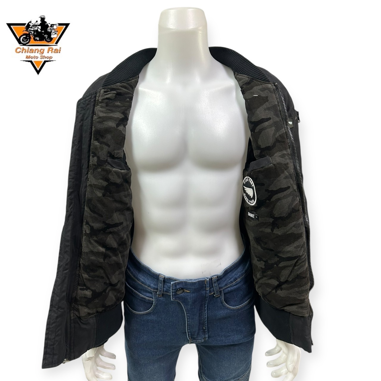 เสื้อขี่มอเตอร์ไซด์( มือสอง) CRSB 022 : อก 42" ยาว 27" (M) **Saint**