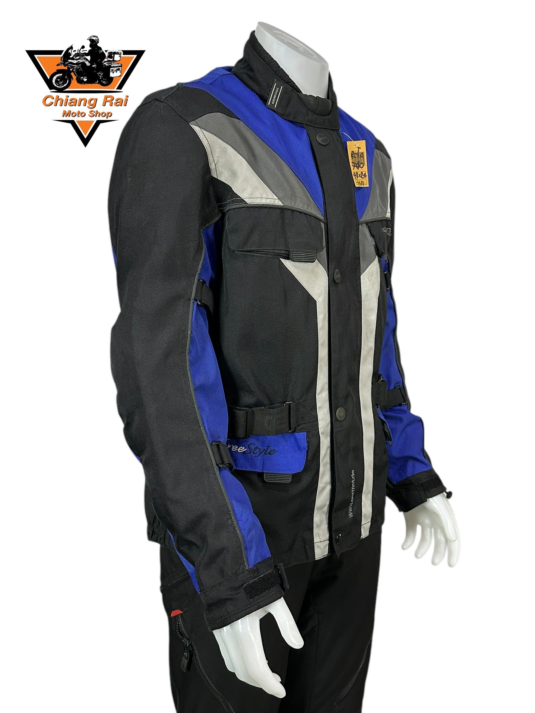 เสื้อขี่มอเตอร์ไซด์( มือสอง) RCTA 740 อก 48" ยาว 24 (L) **GERMOC**