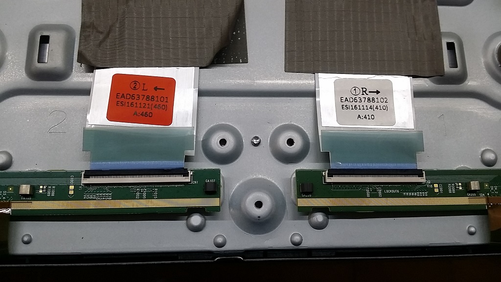 ซ่อมโทรทัศน์ LED-TV ยี่ห้อ LG รุ่น 55UH650T อาการภาพซ้อน-ภาพเต้น