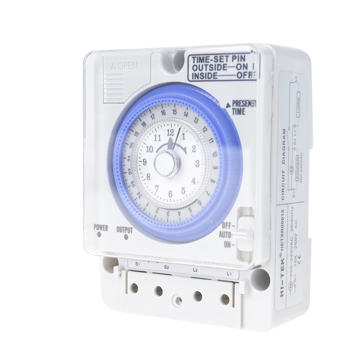 HI-TEK สวิทซ์ตั้งเวลา 15A รุ่น HTTS015R