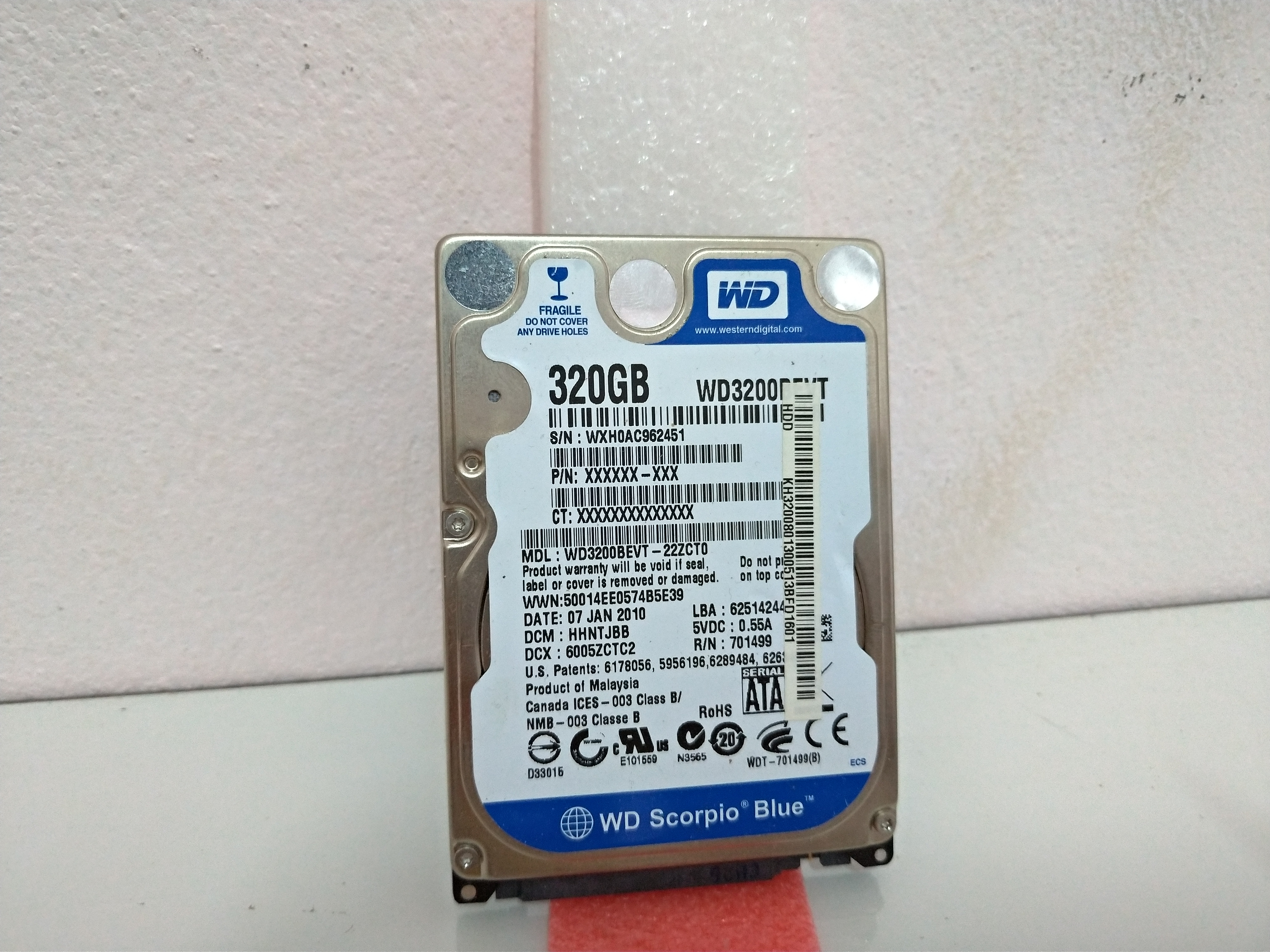HDD NB WD 320G