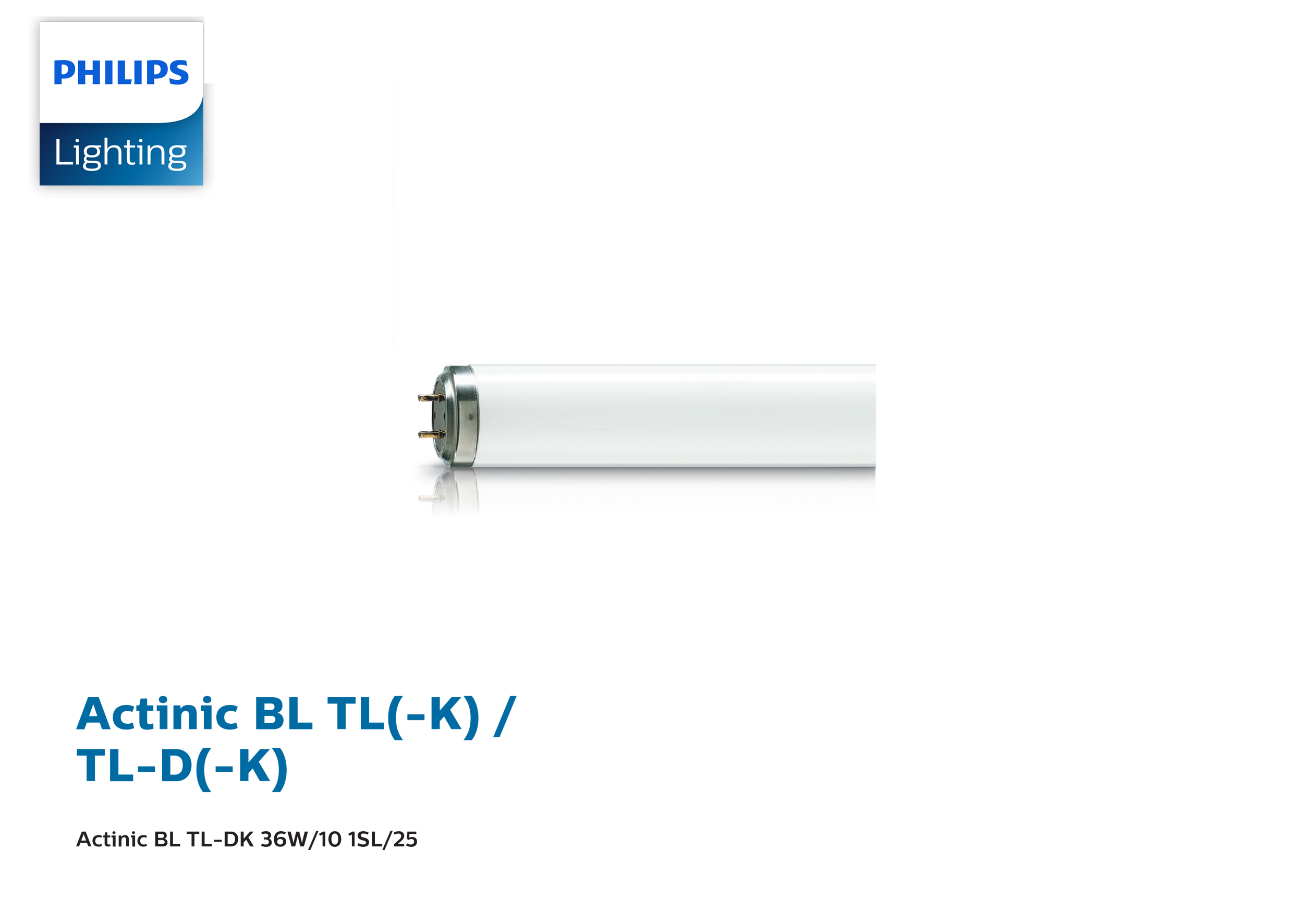 หลอดล่อแมลง Actinic BL TL-DK 36W/10 1SL/25 PHILIPS