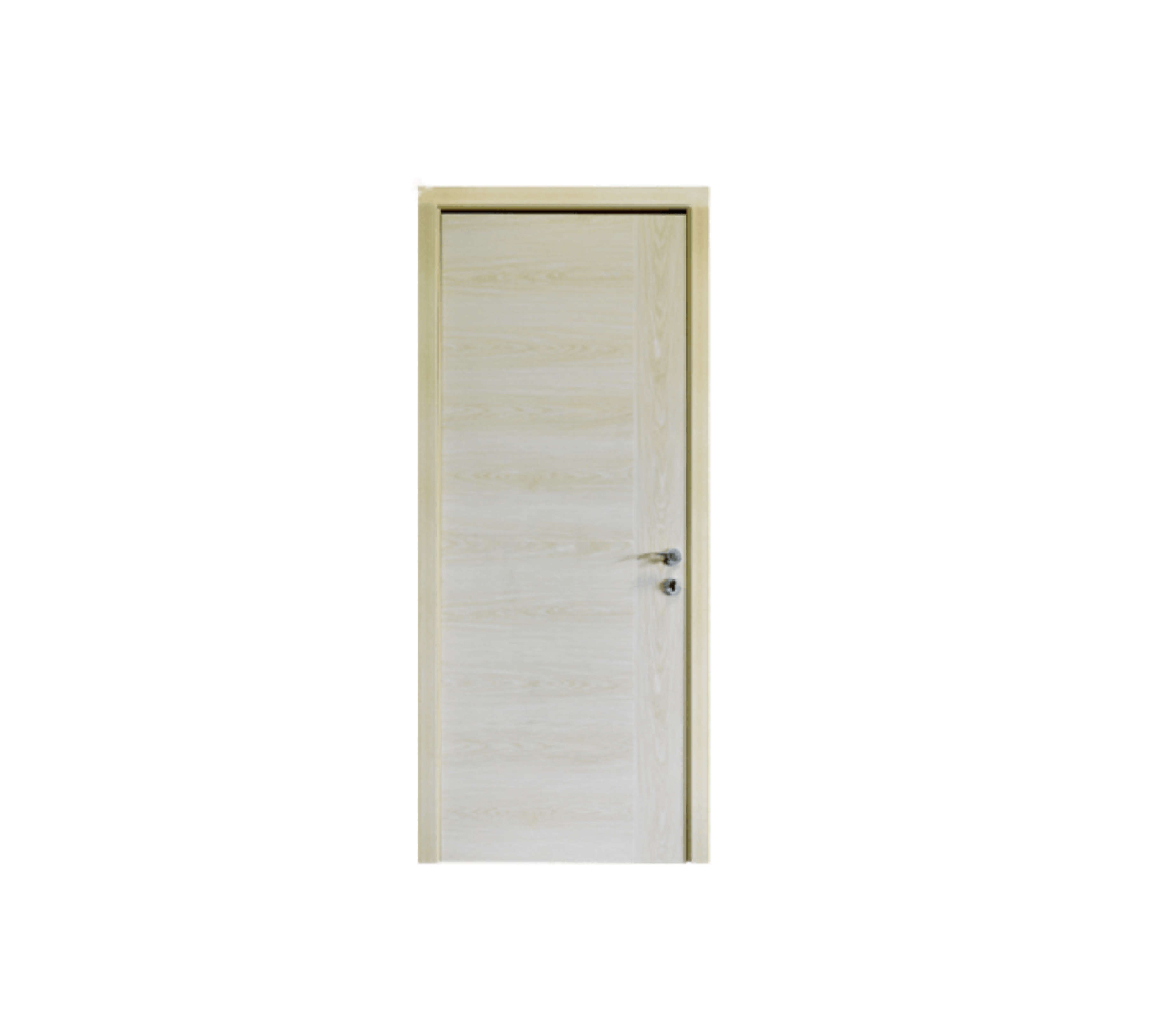 ชุดประตูปิดผิวเมลามีน M-A29 82.6.x212.x4.5ซม. สีไม้โอ๊ค พร้อมวงกบ