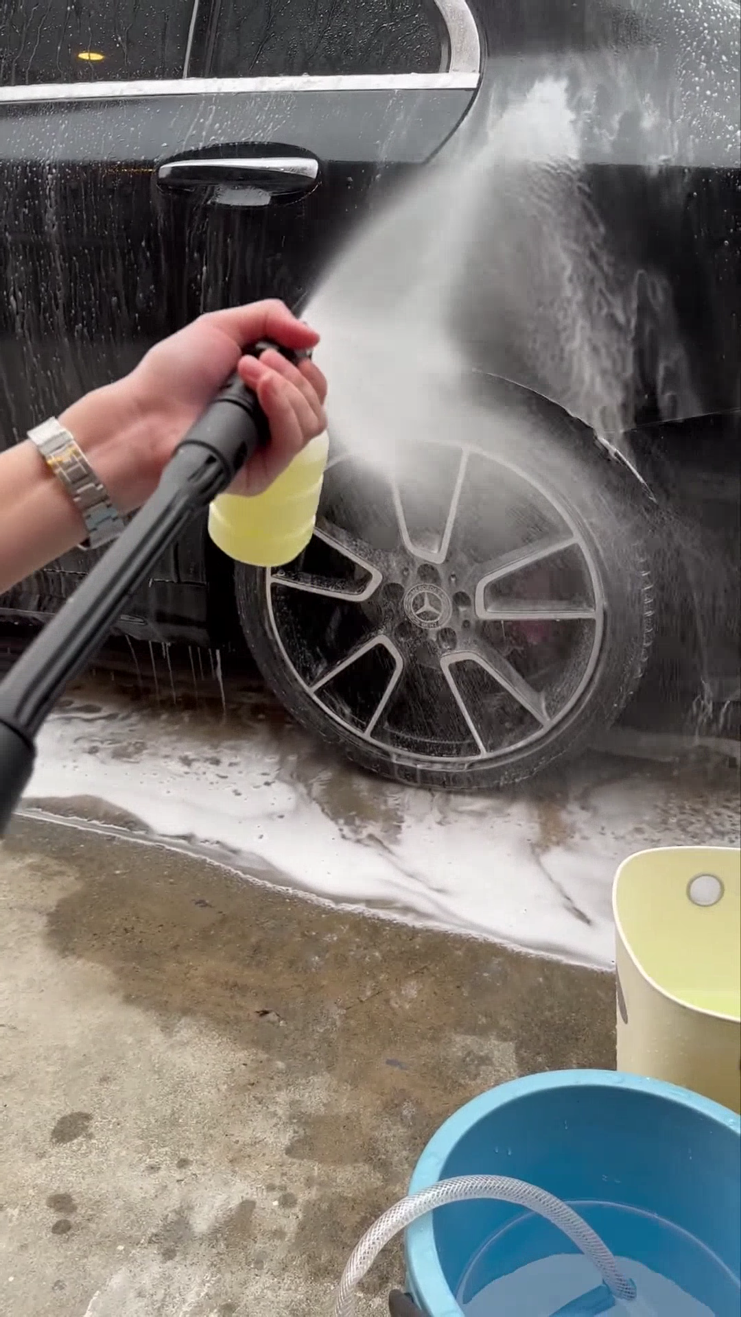 เครื่องฉีดน้ำปรับแรงดันได้ 0-420 บาร์เต็ม ยี่ห้อ Bonchi ล้างรถ ล้างแอร์ ล้างพื้น ตัวเดียวจบ