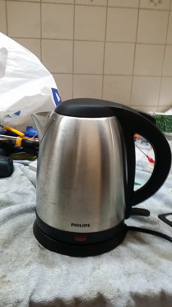 ซ่อมกาต้มน้ำร้อนไฟฟ้า ยี่ห้อ PHILIPS รุ่น HD9306 อาการไม่ร้อน