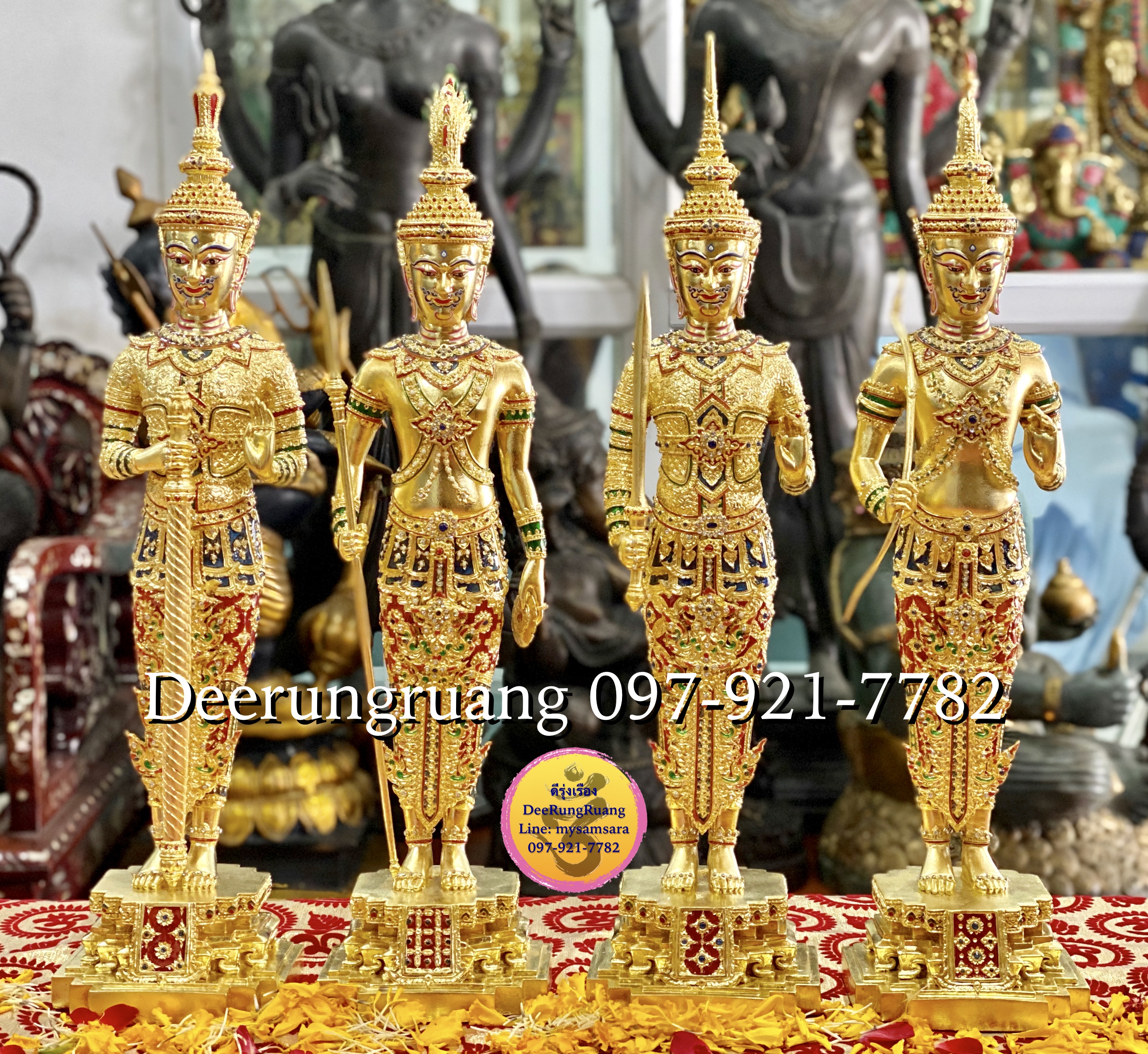 ท้าวจตุโลกบาล หรือ ท้าวจาตุมหาราช ***ราคาต่อ 1 เซ็ต (4 องค์) ***