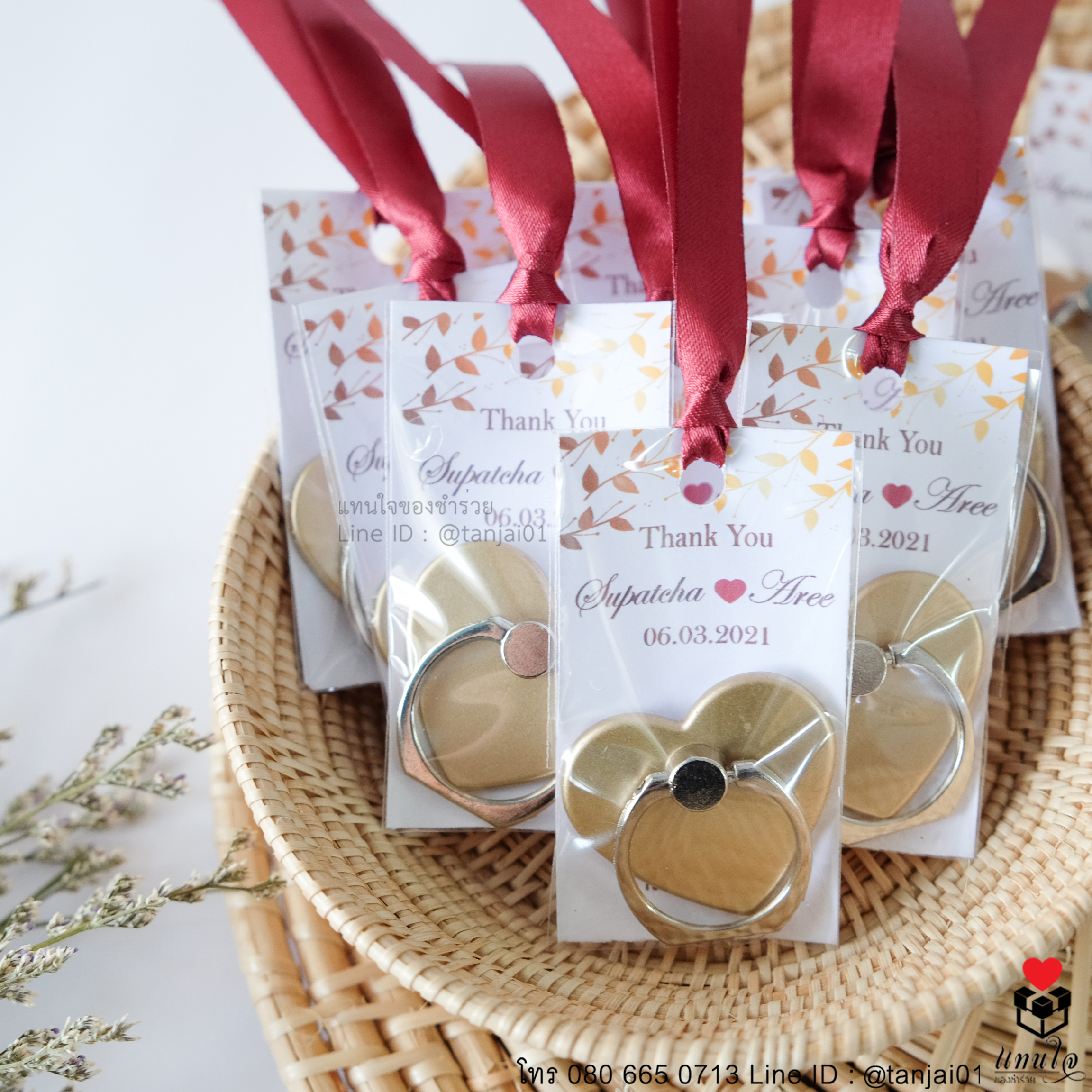 ของชำร่วยงานแต่งงาน ของแจกงานแต่งาน ของที่ระลึกงานแต่งงาน แหวนติดโทรศีพท์ 06