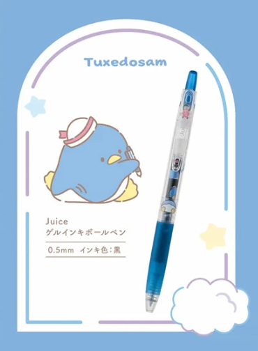 Pilot SANRIO Characters Juice pen Tuxedo ทักซิโด้ ปากกาลูกลื่นหมึกเจล สีดำ 0.5 mm ซานริโอ้ ของแท้จาก ช้อปซานริโอ้ ญี่ปุ่น SANRIO SHOP MADE IN JAPAN
