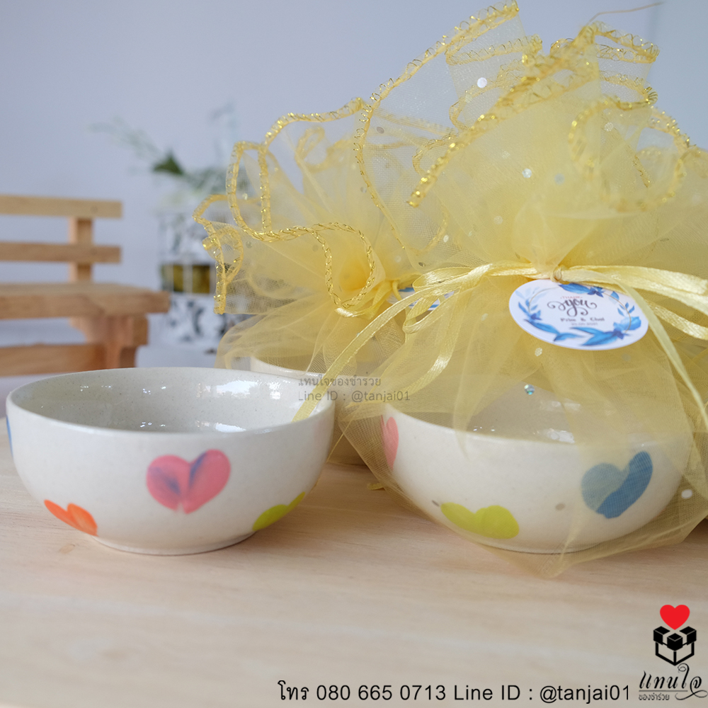 02 ของชำร่วยถ้วยน้ำจิ้ม ถ้วยเล็ก ลายหัวใจ ของชำร่วยงานแต่ง ของแจก สัมมนาคุณ ของที่ระลึกงานเกษียณ ราคาส่ง ราคาโรงงาน