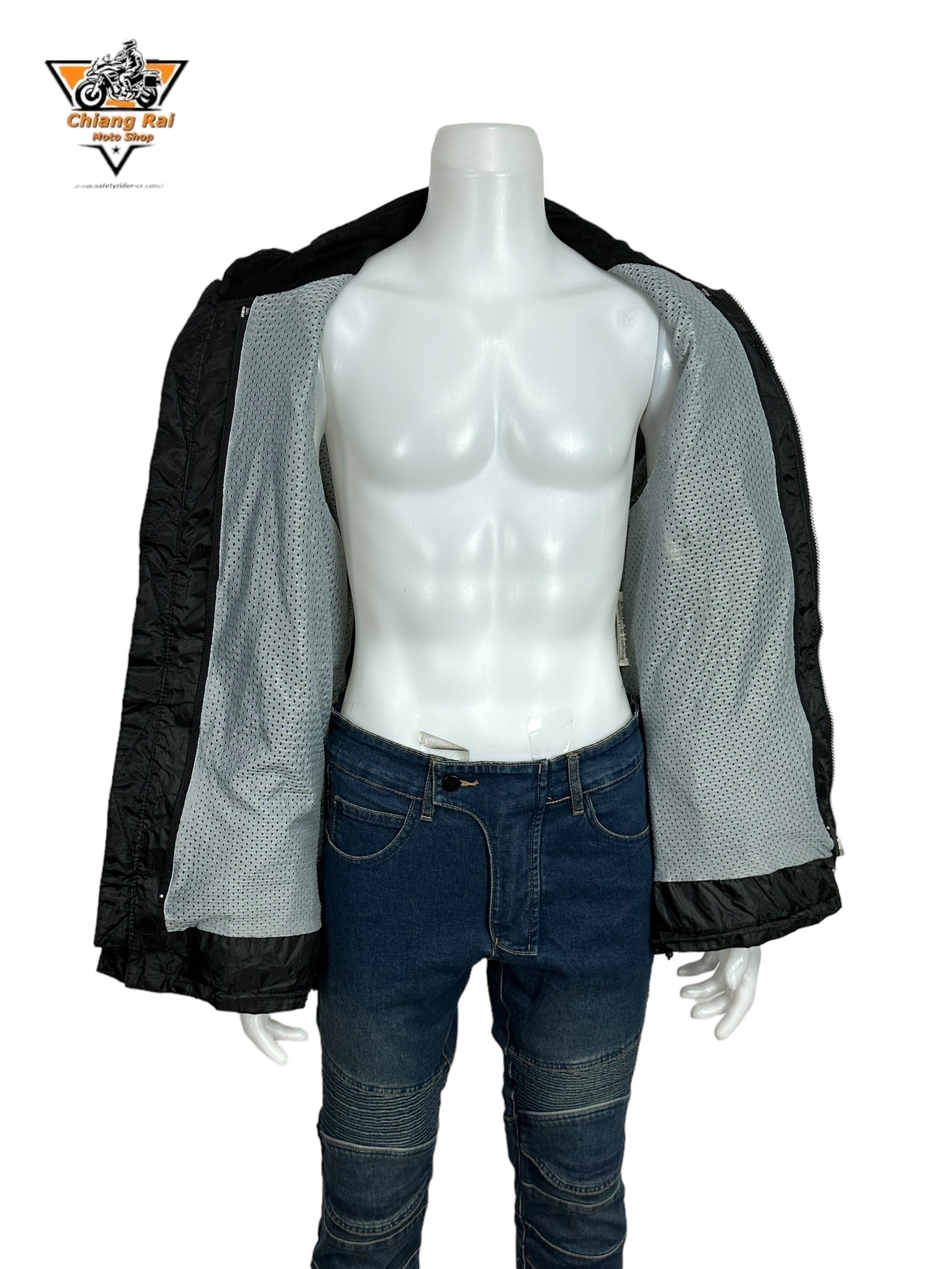 เสื้อขี่มอเตอร์ไซด์( มือสอง) RCTA 617: อก 48" ยาว 28"(XL) **EVOLUTION**