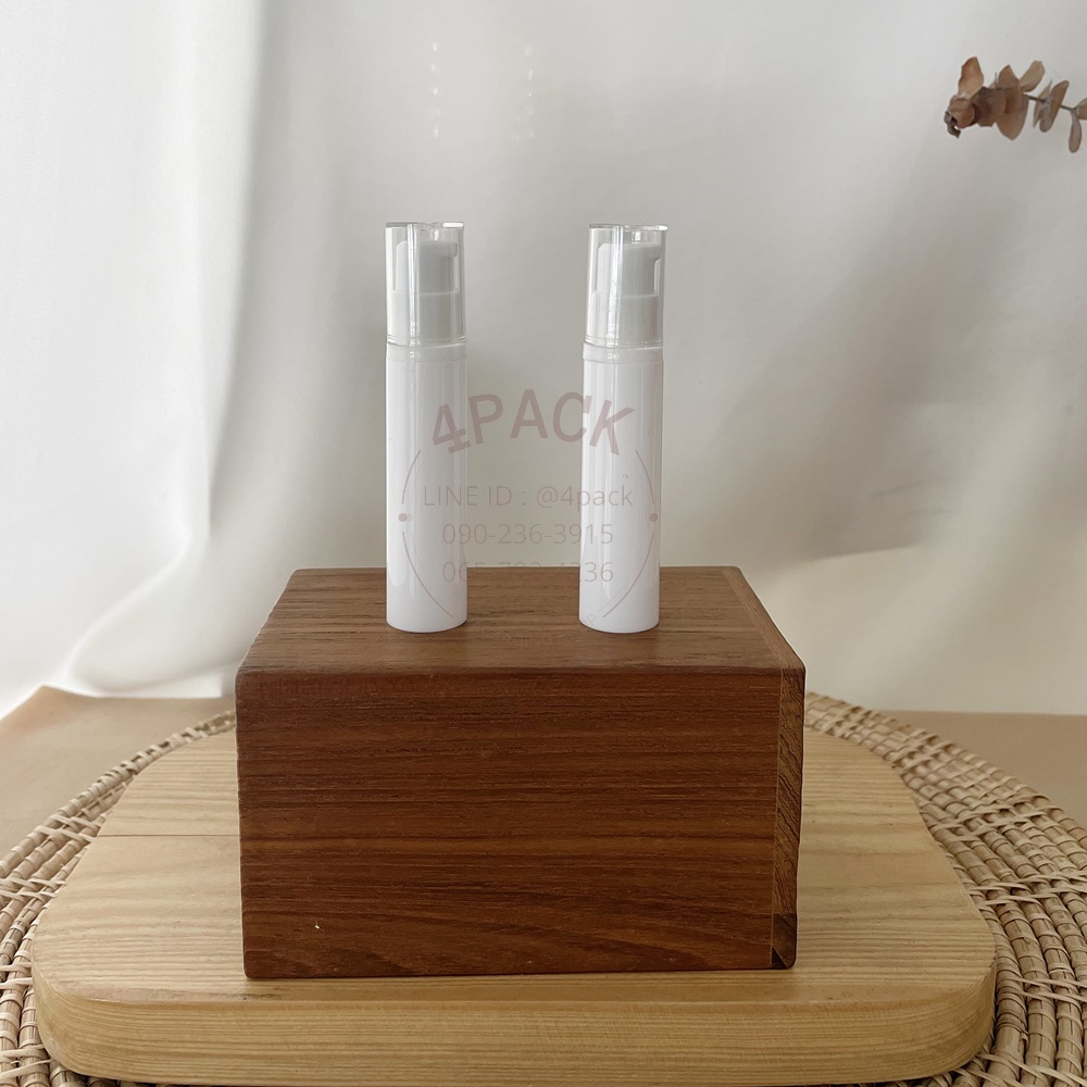 (กล่องละ50ใบ)ขวดพลาสติกสูญญากาศ ขนาด10ml+ฝาปั๊มเซรั่ม