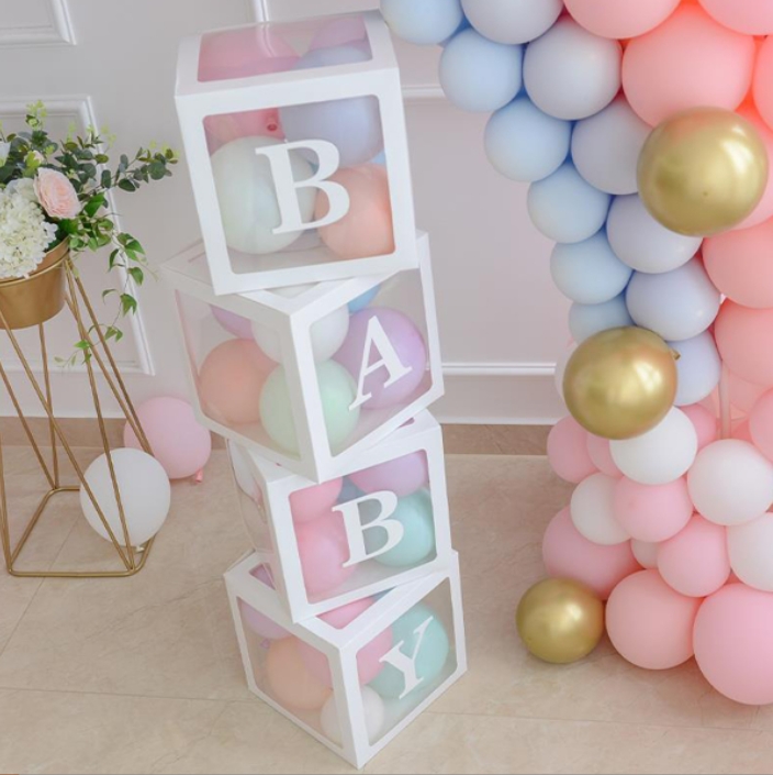 กล่องใส่ลูกโป่ง BABY แพ็ก4ชิ้น