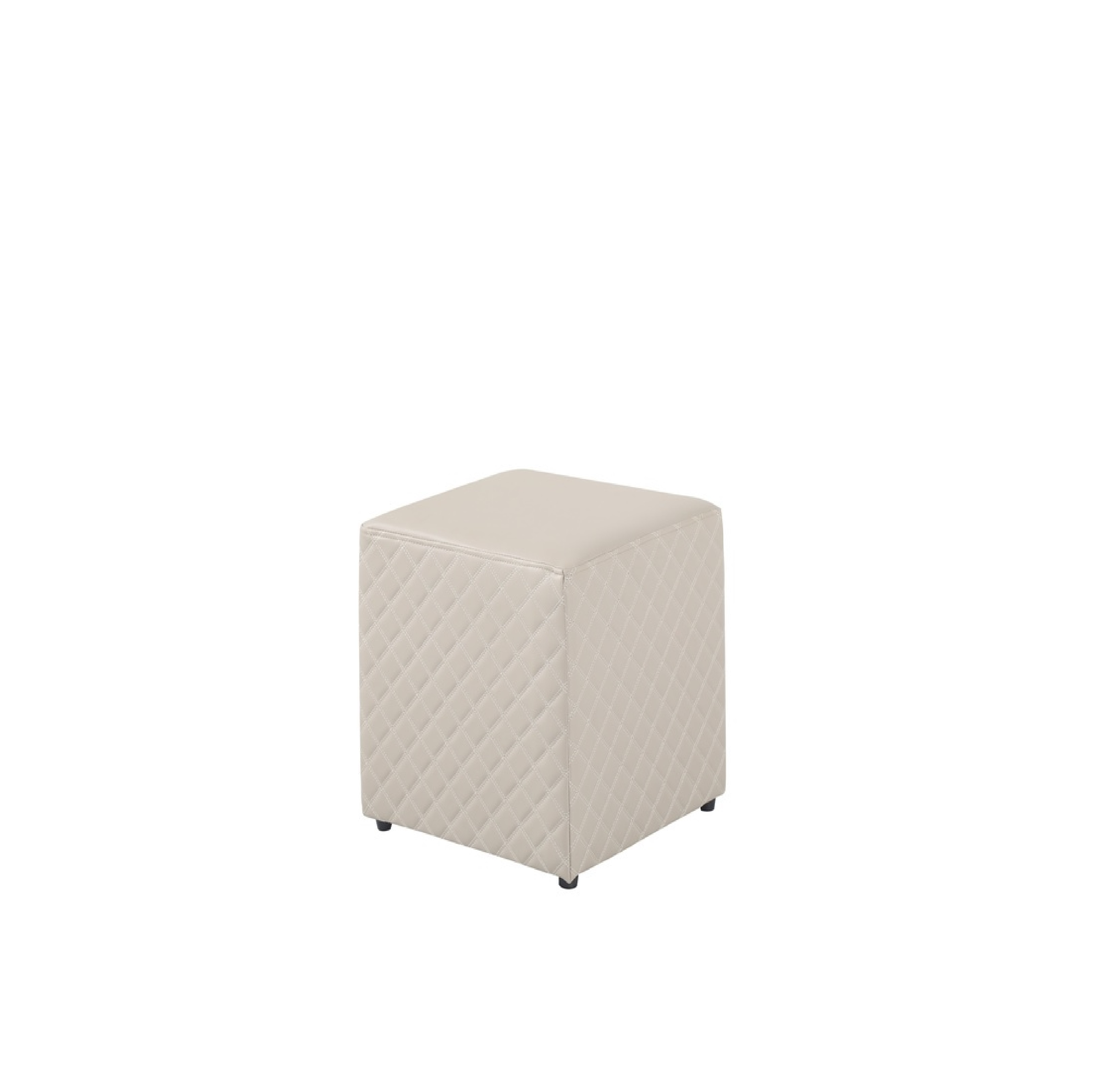 Pulito สตูลเหลี่ยม PU 40x40ซม. ChuChu-KK สีกากี