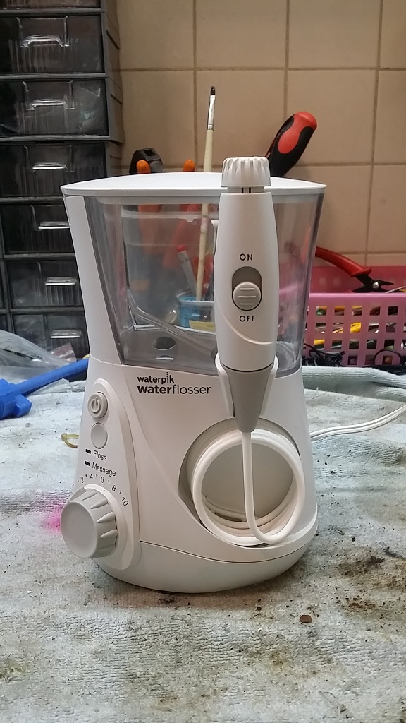 ซ่อมเครื่องทำความสะอาดฟัน ยี่ห้อ WATERPIK รุ่น WP-660C อาการเปิดไม่ติด