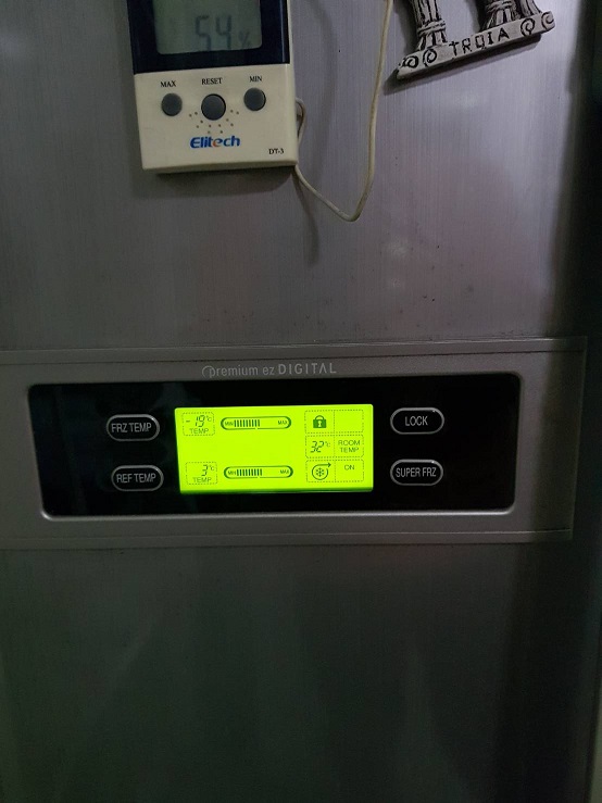 ซ่อมตู้เย็น Side By Side ยี่ห้อ LG รุ่น GR-B207DLZ อาการไม่เย็น