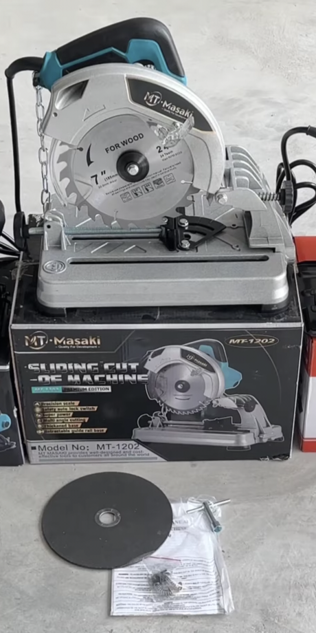 แท่นตัด 2in1 ตัดไม้ ตัดเหล็ก ขนาด 7 นิ้ว ยี่ห้อ MASAKI
