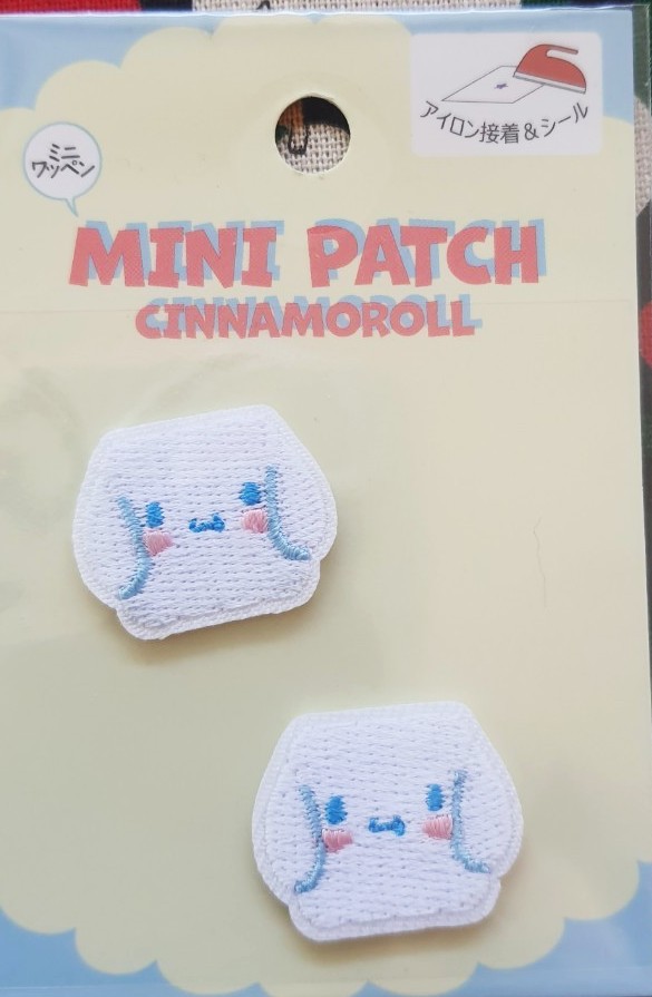 Sanrio Cinnamoroll ซานริโอ้ ชินนาม่อน ตัวรีดเสื้อ / ผ้า / กระเป๋า จากญี่ปุ่น Size : 2.5 cm