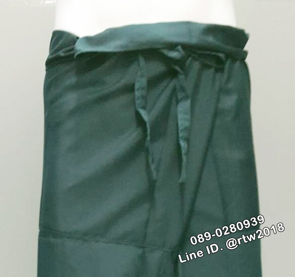 รหัส E37 : กางเกงเลขายาวสีเขียวแก่