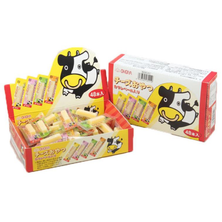 🔥(Hot Item)🧀OHGIYA ขนมชีสวัวฮอกไกโดจากญี่ปุ่น💥 ขนาด 200 g. กล่องบรรจุ 48 ชิ้น