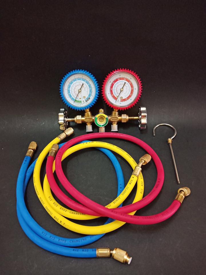 ชุดเกจ์ชาร์จน้ำยาแอร์ Okura