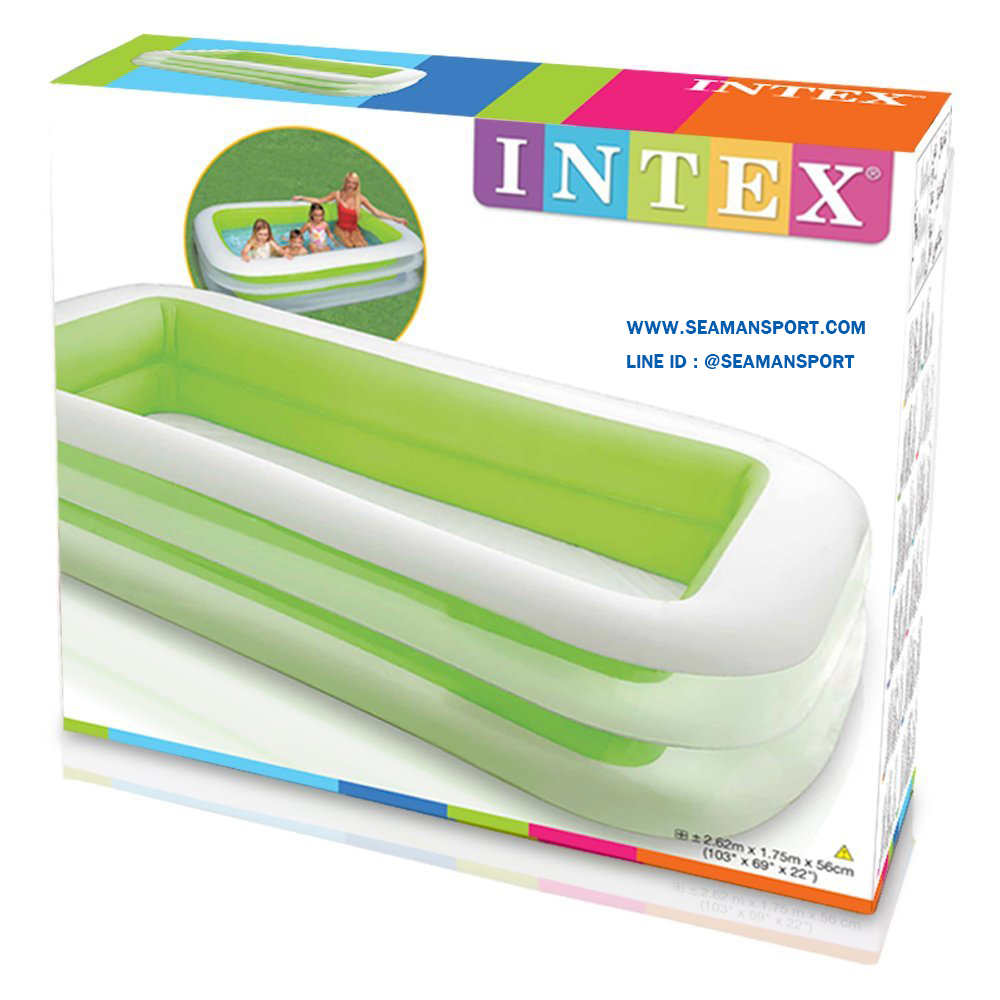 Intex 56483 สระว่ายน้ำเป่าลมสีเขียว