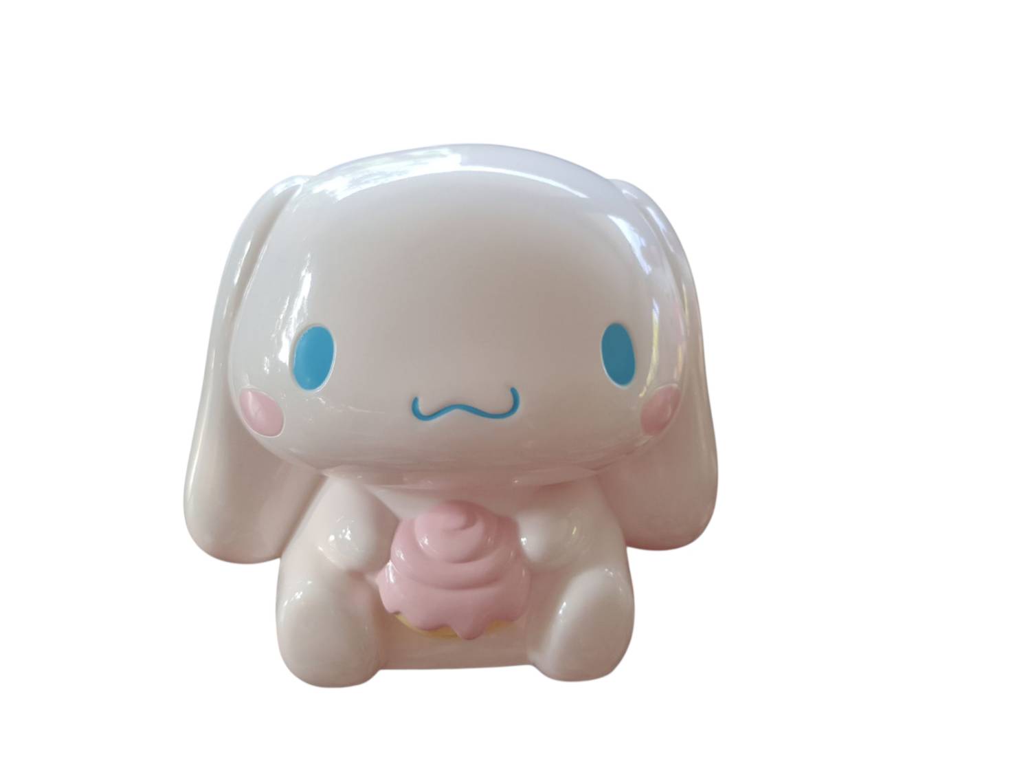 Cinnamoroll ชินนาม่อน กระปุกออมสิน ซานริโอ้ ของแท้จากญี่ปุ่น Sanrio Coin bank สามารถเปิดเอาเหรียญออกมาได้โดยไม่ต้องทุบ น่ารักมาก หายากมากๆ Size โดยประมาณ : 15 cm