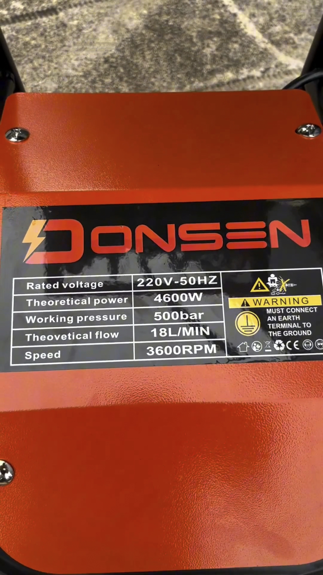 เครื่องฉีดน้ำแรงดันสูงล้อลาก ยี่ห้อ ONSEN รุ่น ON-EXTRA-500