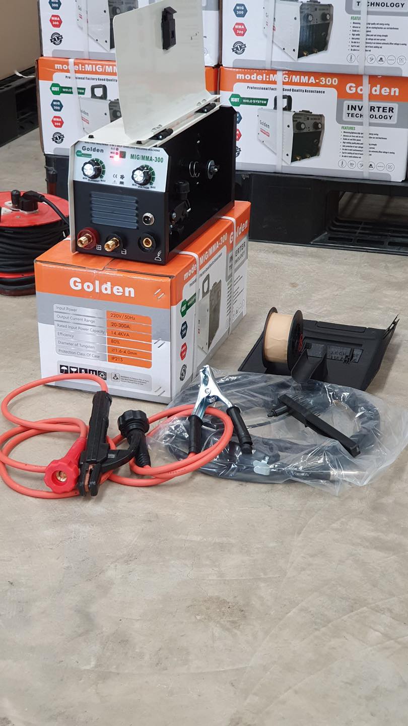 ตู้เชื่อมไฟฟ้า 2 ระบบ Golden รุ่น KTB-MIG/MMA-300 (300 AMP)