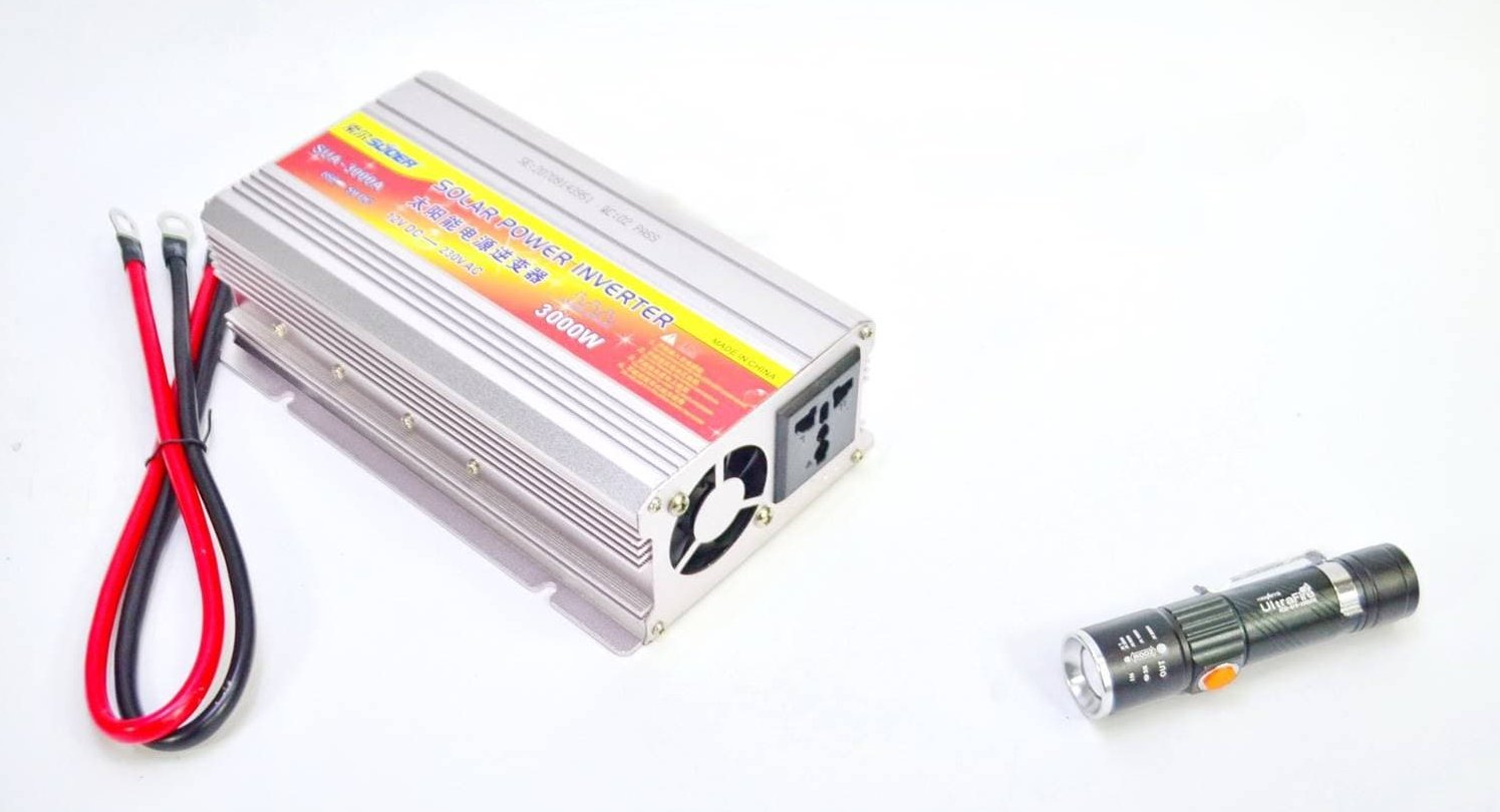 อินเวอร์เตอร์ แปลงไฟ 12V เป็น 220V ขนาด 3,000W