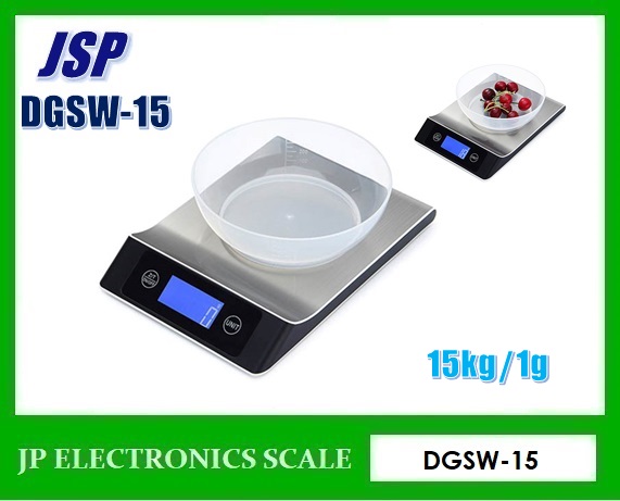 เครื่องชั่งตั้งโต๊ะ15kg เครื่องชั่งดิจิตอล15kg ตาชั่งดิจิตอล15kg เครื่องชั่งน้ำหนักดิจิตอล15กิโลกรัม เครื่องชั่งดิจิตอล15กิโลกรัม ตาชั่ง15กิโลกรัม ความละเอียด1g ยี่ห้อ JSP รุ่น GDSW-15