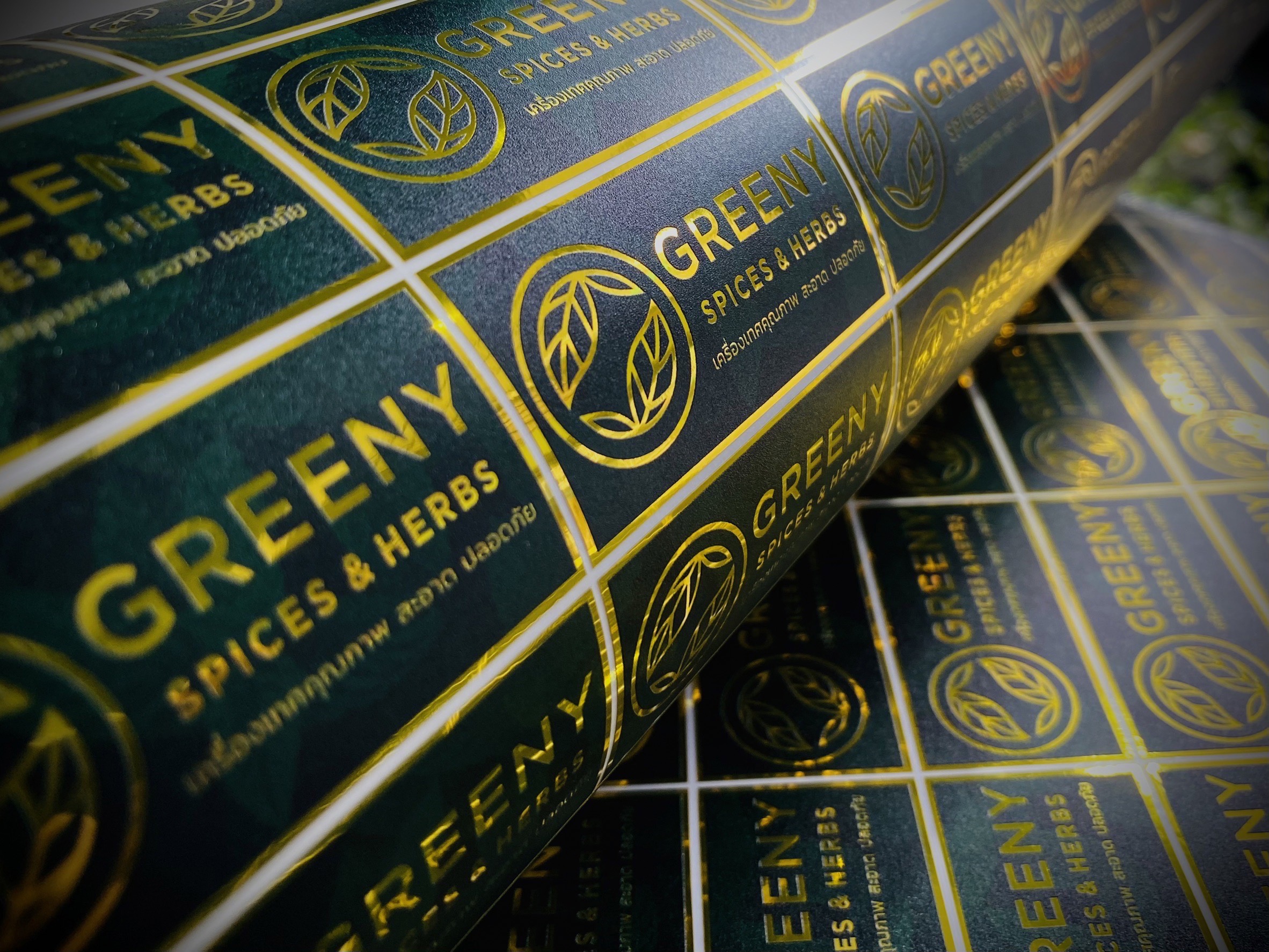 สติ๊กเกอร์ฉลากสินค้าฟรอยทอง ฟอยล์