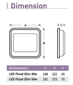 EVE Flood Light Slim LED สปอร์ตไลท์ อีฟ แอลอีดี รุ่น Slim 50W