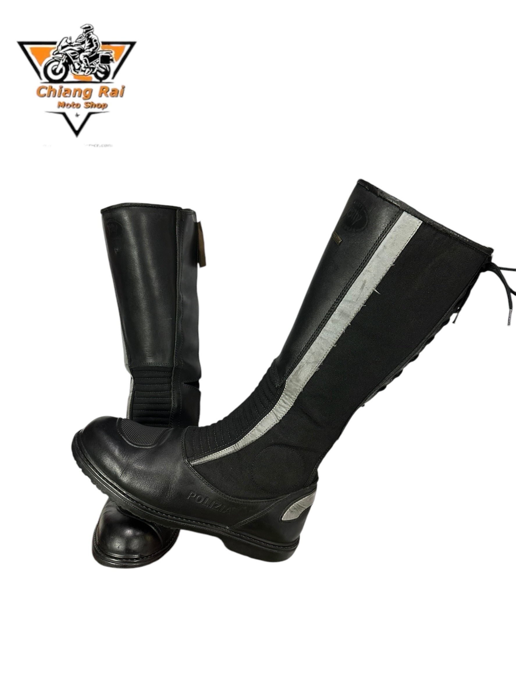 รองเท้าขี่มอเตอร์ไซด์( มือสอง) RCBS-916 Size ขนาดจากป้าย 43:EUR / 8.5:UK / 27.5:Cm.(POLIZIA)