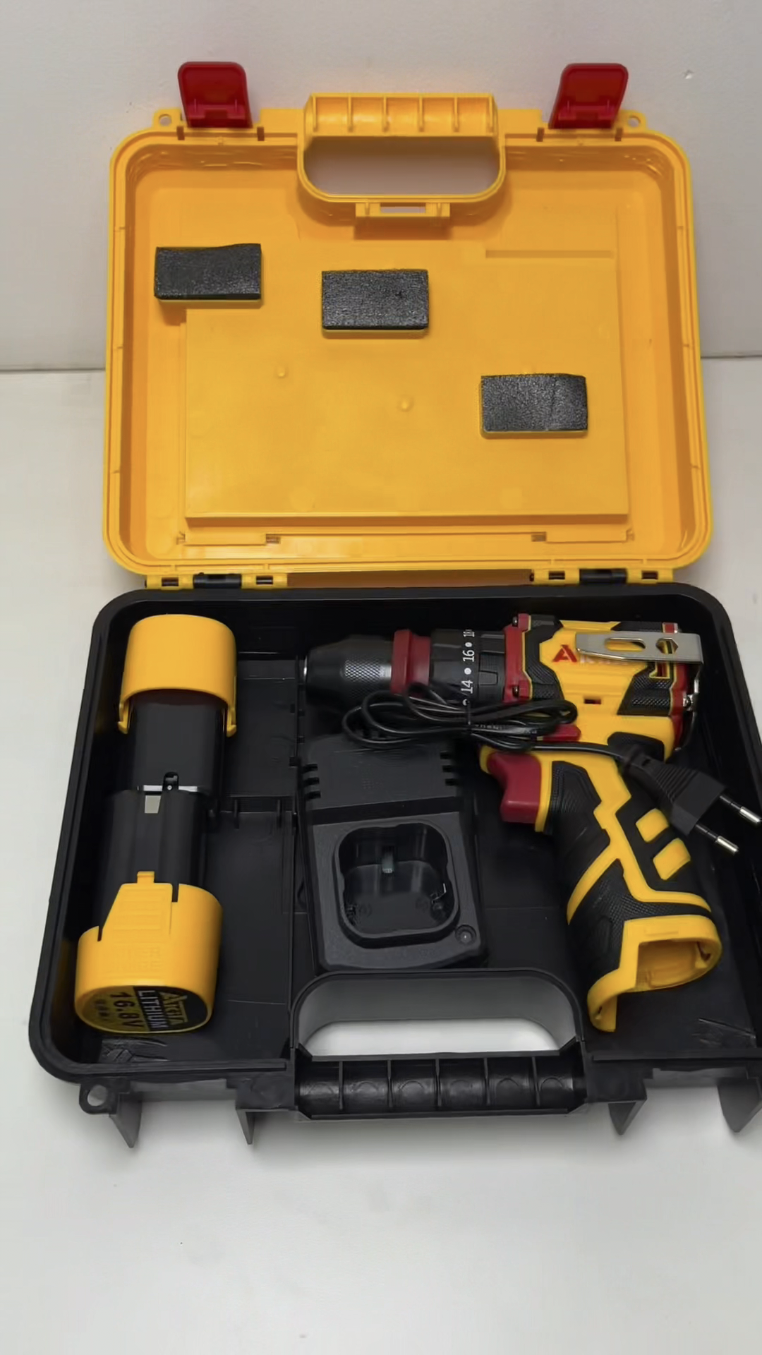 สว่านไขควงกระแทกไร้สาย 2in1 ยี่ห้อ AKITA รุ่น AK-SCDB-16.8V