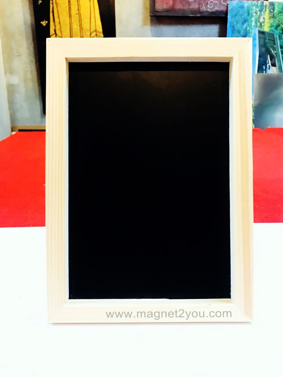 กระดานดำติดผนัง เลือกสีกรอบได้ ขนาด 20x30 (A4)