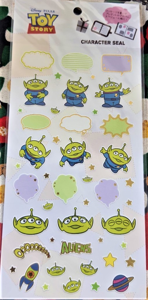 Toy story สติ๊กเกอร์ ทอยสตอรี่ กรีนแมน ของแท้จากญี่ปุ่น Made in JAPAN