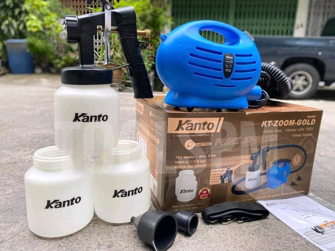 กาพ่นไฟฟ้า KANTO รุ่น KT-ZOOM-GOLD แถมถังรวม 3 ถัง