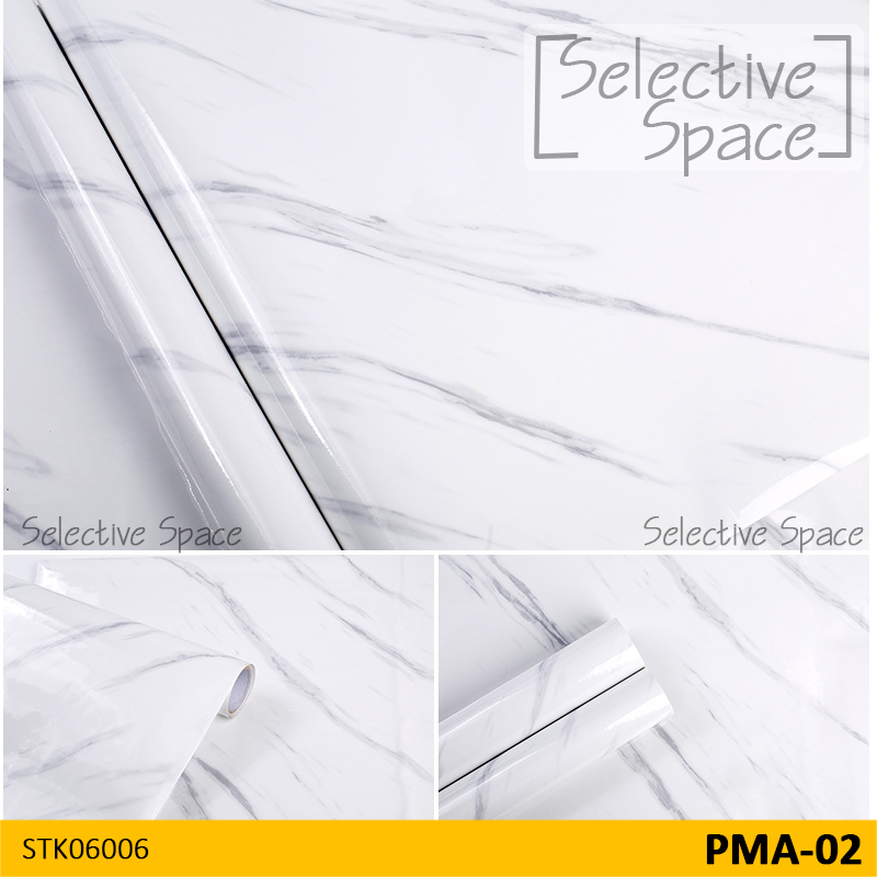 สติ๊กเกอร์ลายหินอ่อน สติ๊กเกอร์ติดผนัง สติกเกอร์ DIY รุ่น STK-06006 สี PMA-02