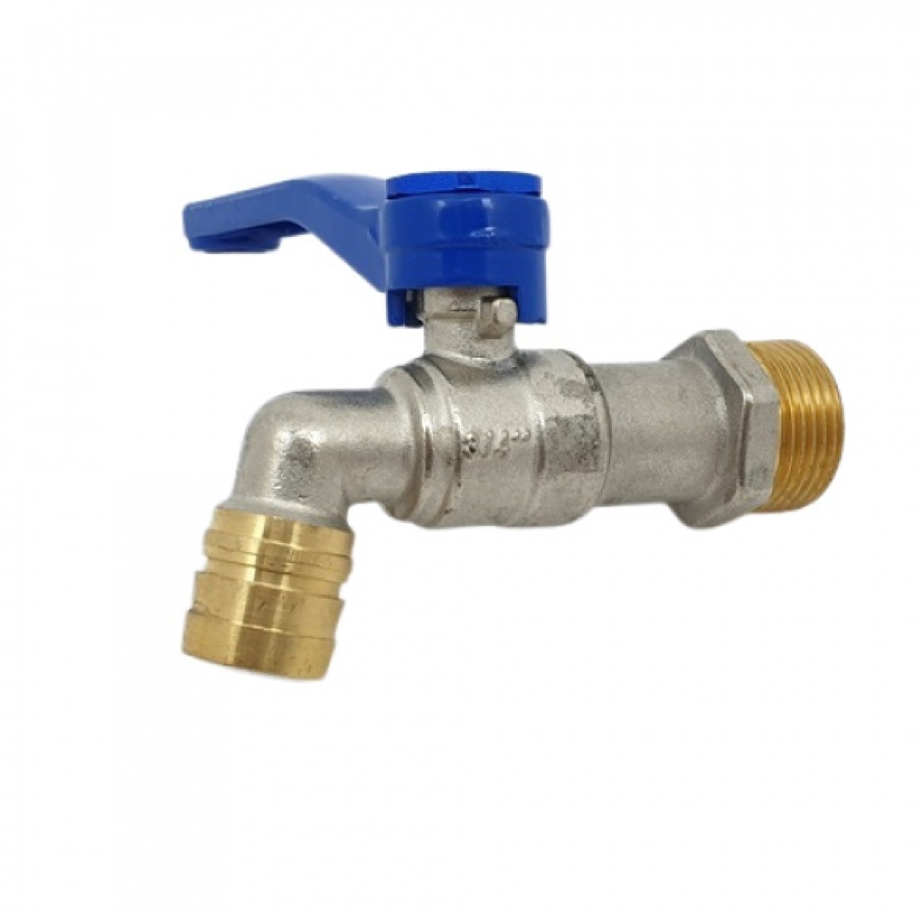 PP ก๊อกน้ำทองเหลือง (ก๊อกบ้าน) 3/4" สีน้ำเงิน