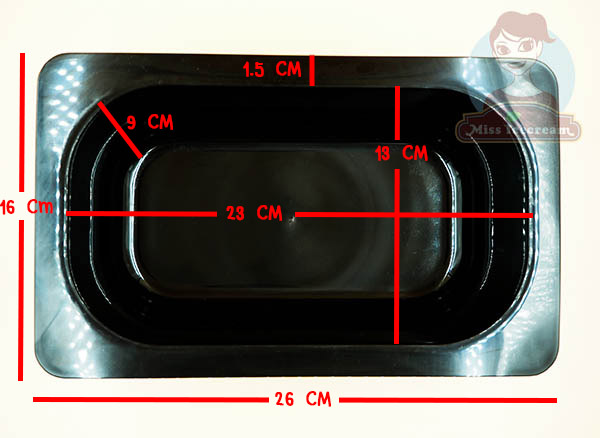 PTB ถาดพลาสติกหนาสีดำ ถาด Black Plastic Tray