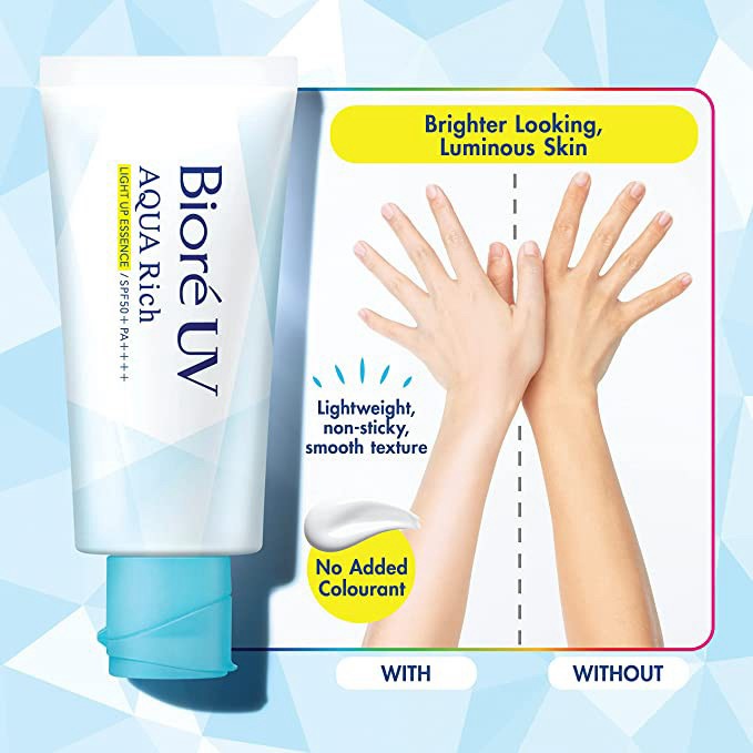 Biore UV Light Up SPF50+/PA++++ ครีมกันแดดบิโอเร ไลท์ อัพ✨ปรับผิวให้ดูกระจ่างใส พร้อมปกป้องผิวหมองคล้ำและ PM2.5