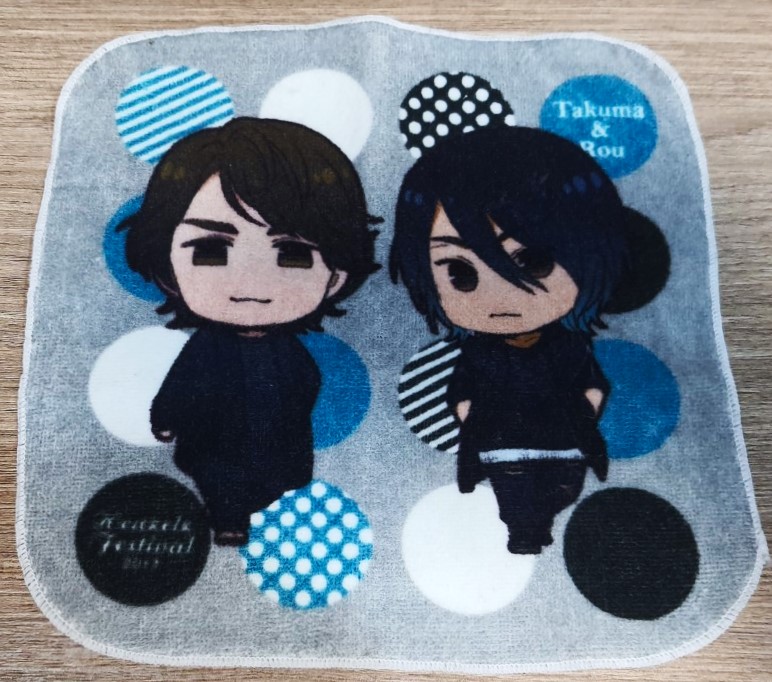 ผ้าเช็ดหน้าญี่ปุ่น ผ้าเช็ดหน้า Takuma & Rou จากญี่ปุ่น Size : 21 x20 cm